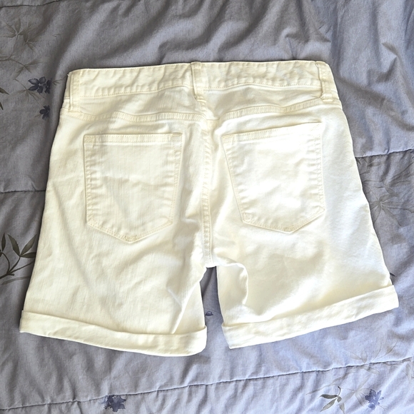 GAP Denim Shorts White Wash Size 25r - Picture 2 of 5
